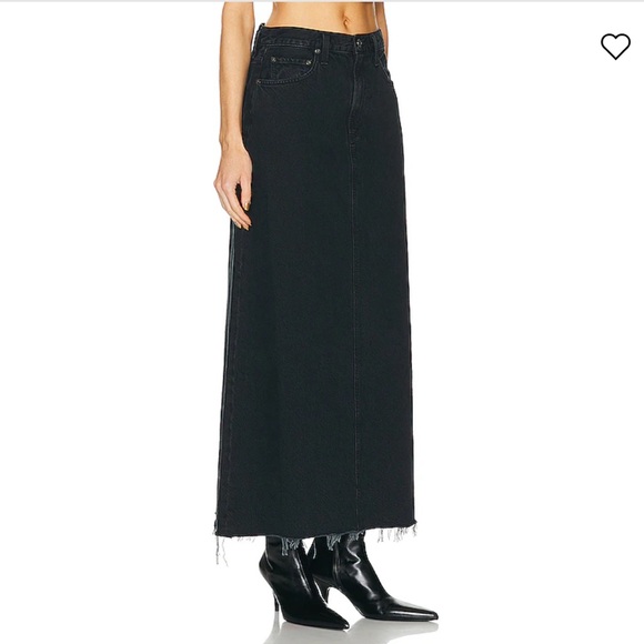 Agolde Hilla Long Line Skirt - Picture 2 of 3